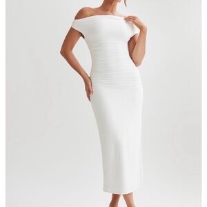 Meshki One Shoulder White Dress